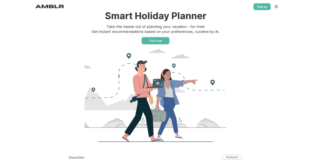 travel planning ai websites - AMBLR - AI Travel Planner And  Other AI Tools For Travel itineraries