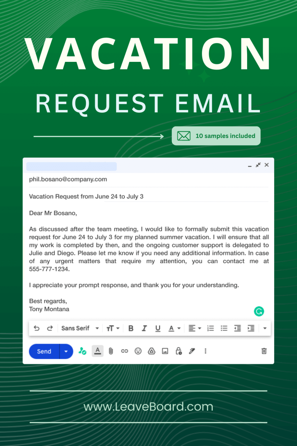 travel plan request email - How to Write a Compelling Vacation Request Email (with Ten