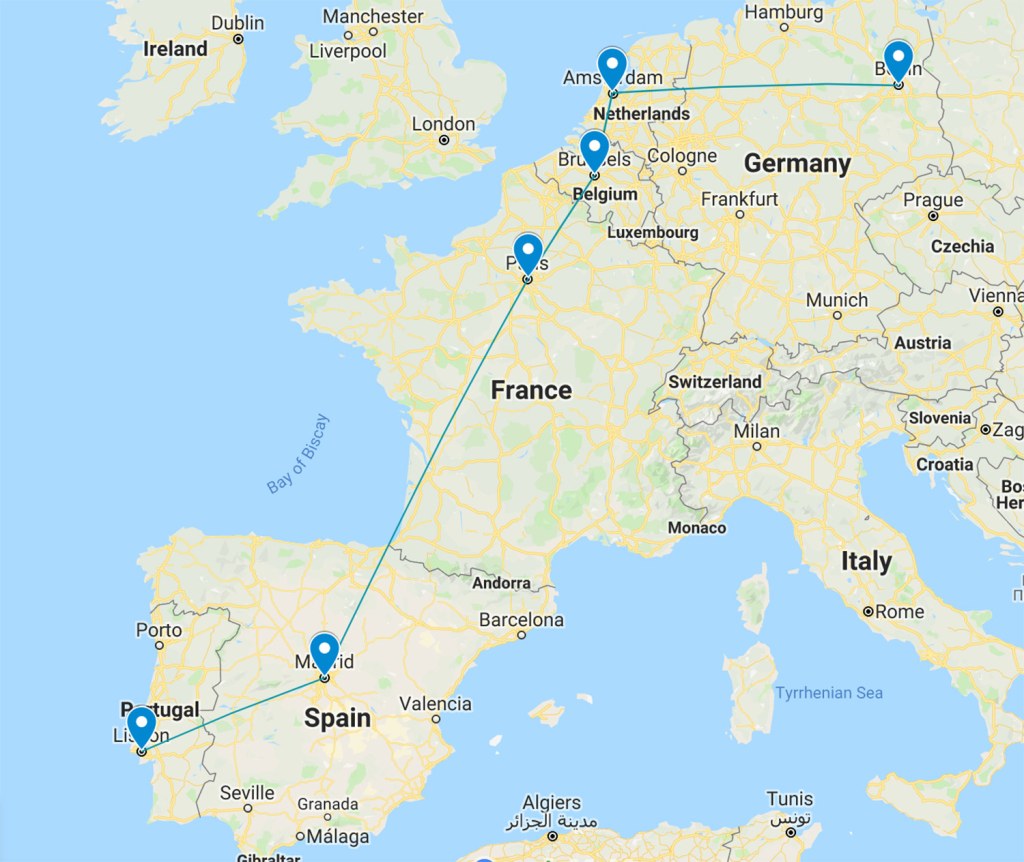 europe trip itinerary 5 weeks - Itinerary for Traveling Europe by Train • The Blonde Abroad