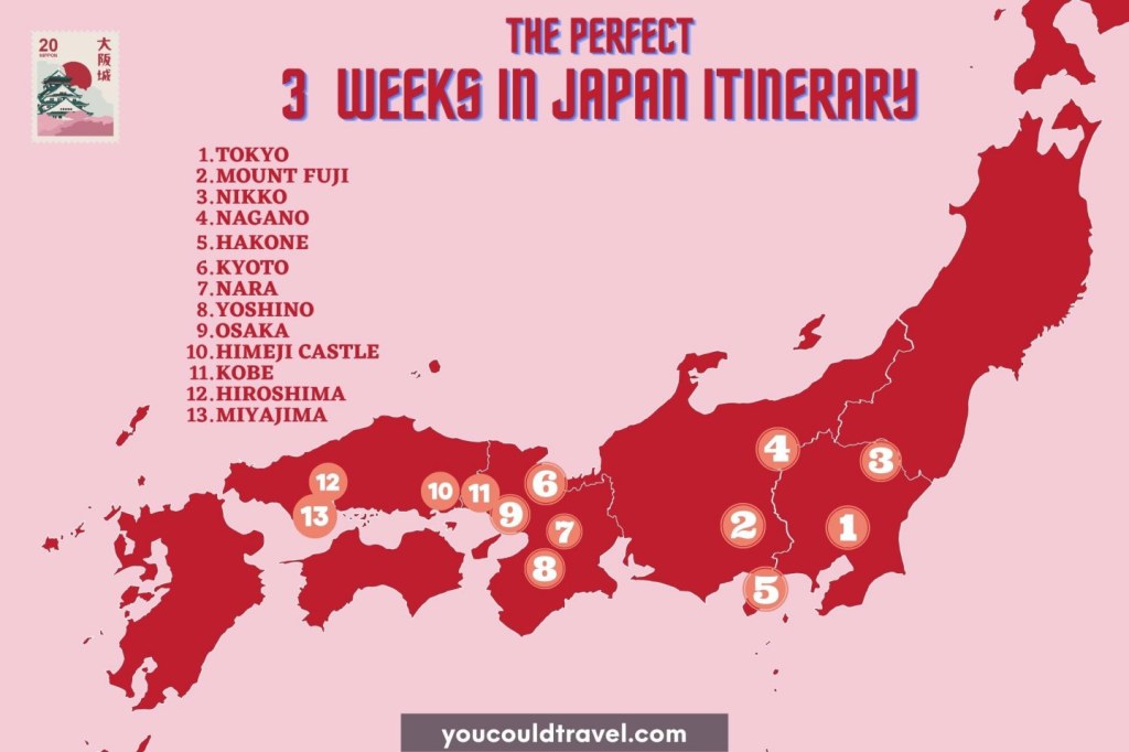 japan trip itinerary 3 weeks - Japan  week itinerary for first time visitors  You Could Travel
