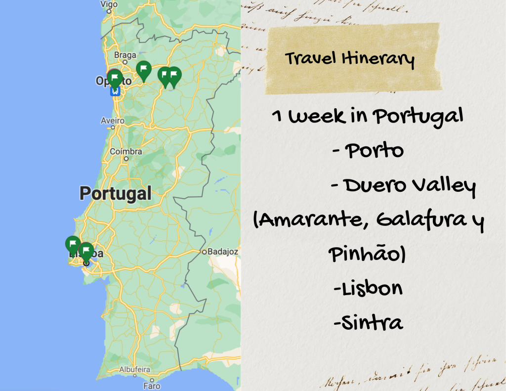 trip itinerary for portugal - One week Portugal Travel Itinerary: Porto, Douro Valley, Lisbon