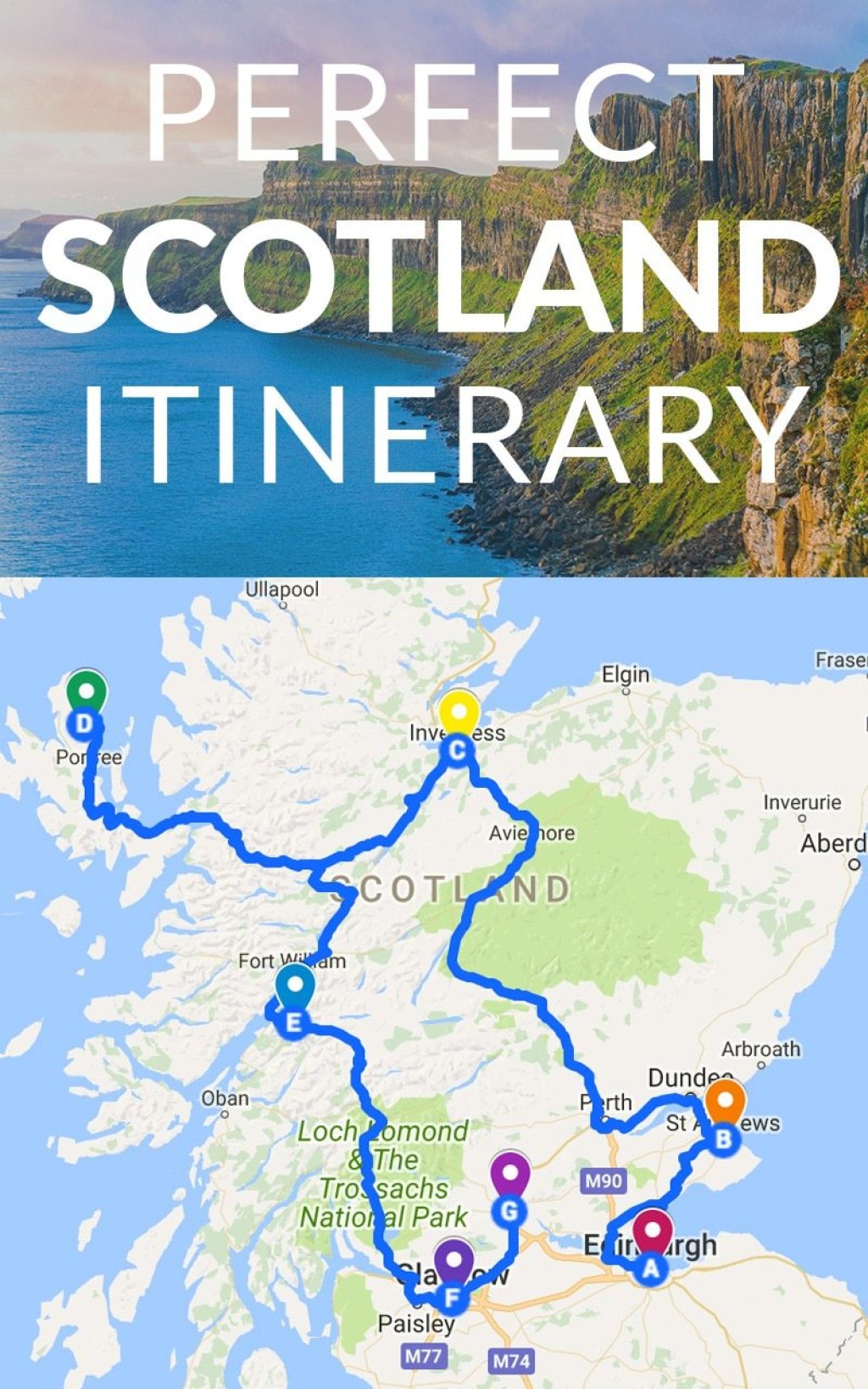 scotland trip itinerary 3 days - Perfect Scotland Itinerary  Wanderlust Crew