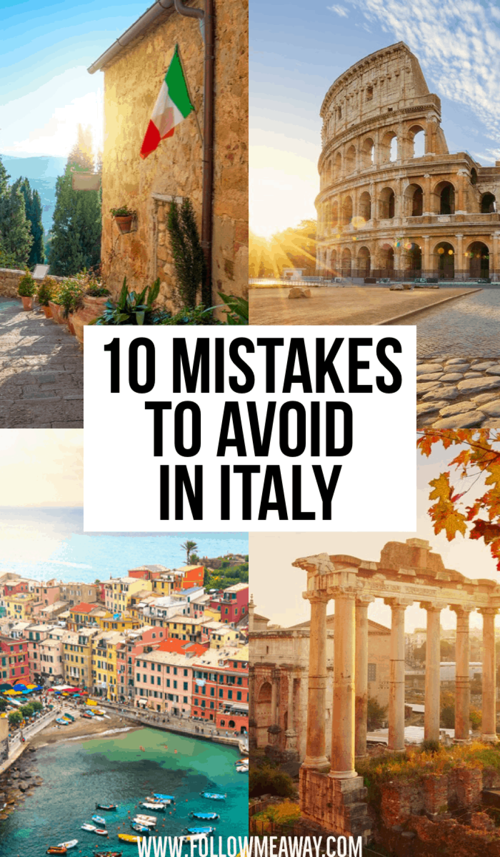 travel planning for italy - Planning a Trip To Italy:  Big Mistakes To Avoid - Follow Me Away