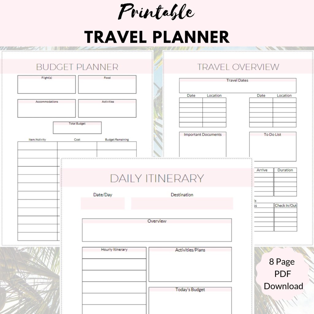 travel planning on a budget - Travel Planner Vacation Planner Budget Travel Planning - Etsy