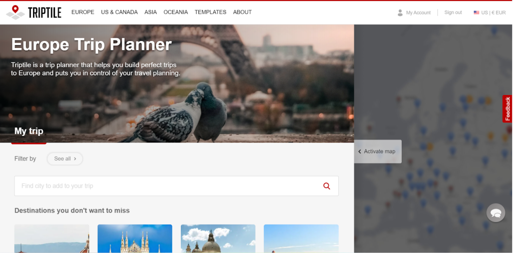 travel planning website free - Triptile - Free Online Trip Planner - Girl about the Globe